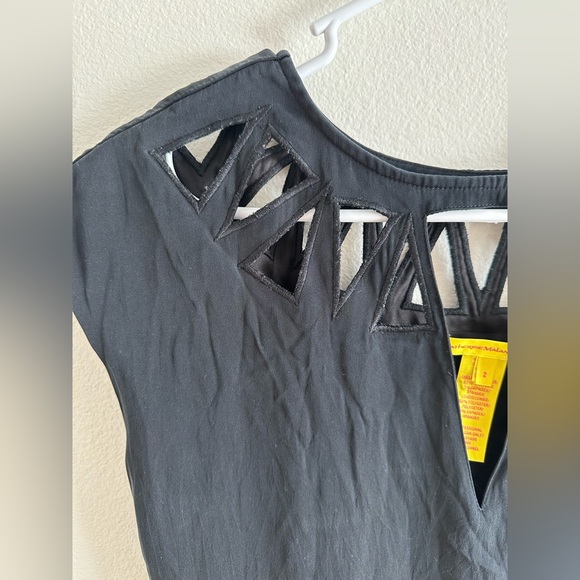 Catherine Malandrino Sleeveless Cutout Silk Dress size 2 - Picture 3 of 6